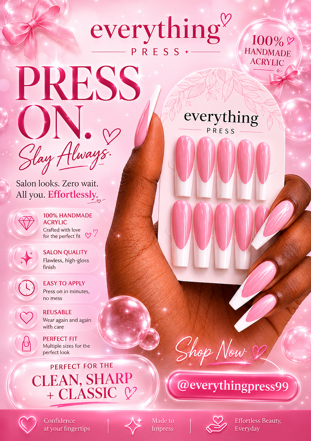 The Classic Her Press on Nail Set